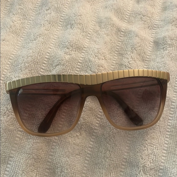 Vintage Chloe Gold and Brown Sunglasses main image 2